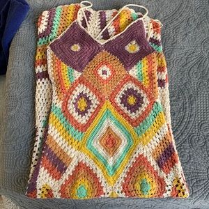 Zara Crochet Long Dress size M